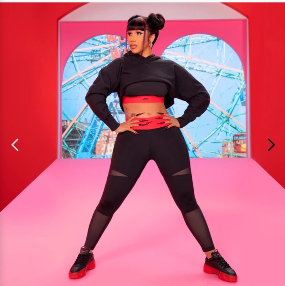Reebok Cardi B 7/8 (Plus Size) Women's Leggings
